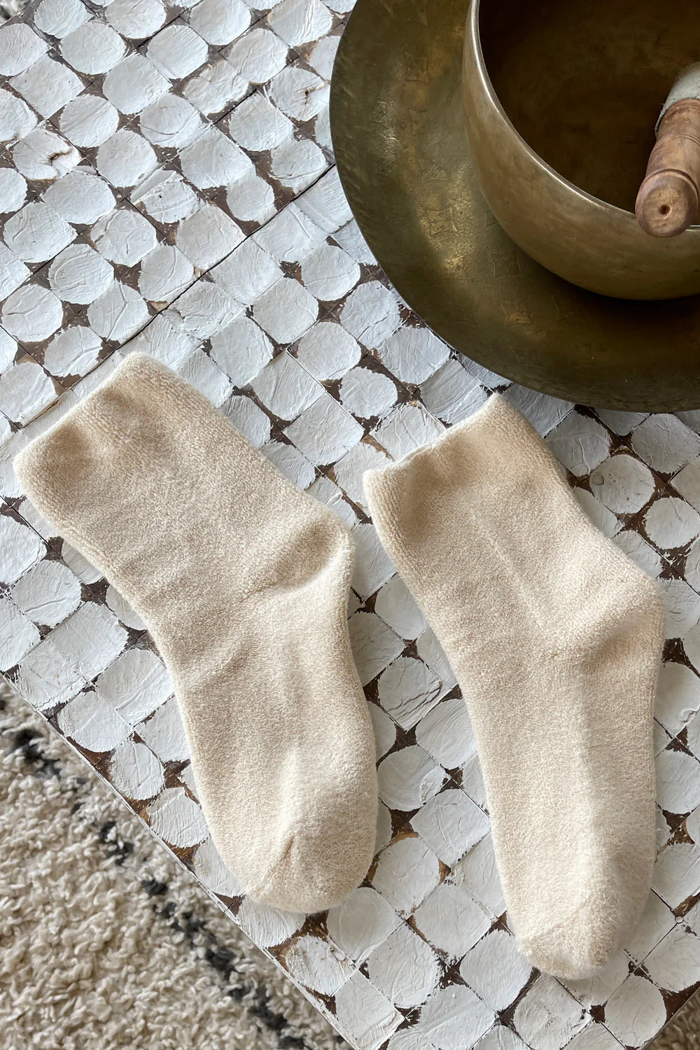 Cloud Socks: Ecru