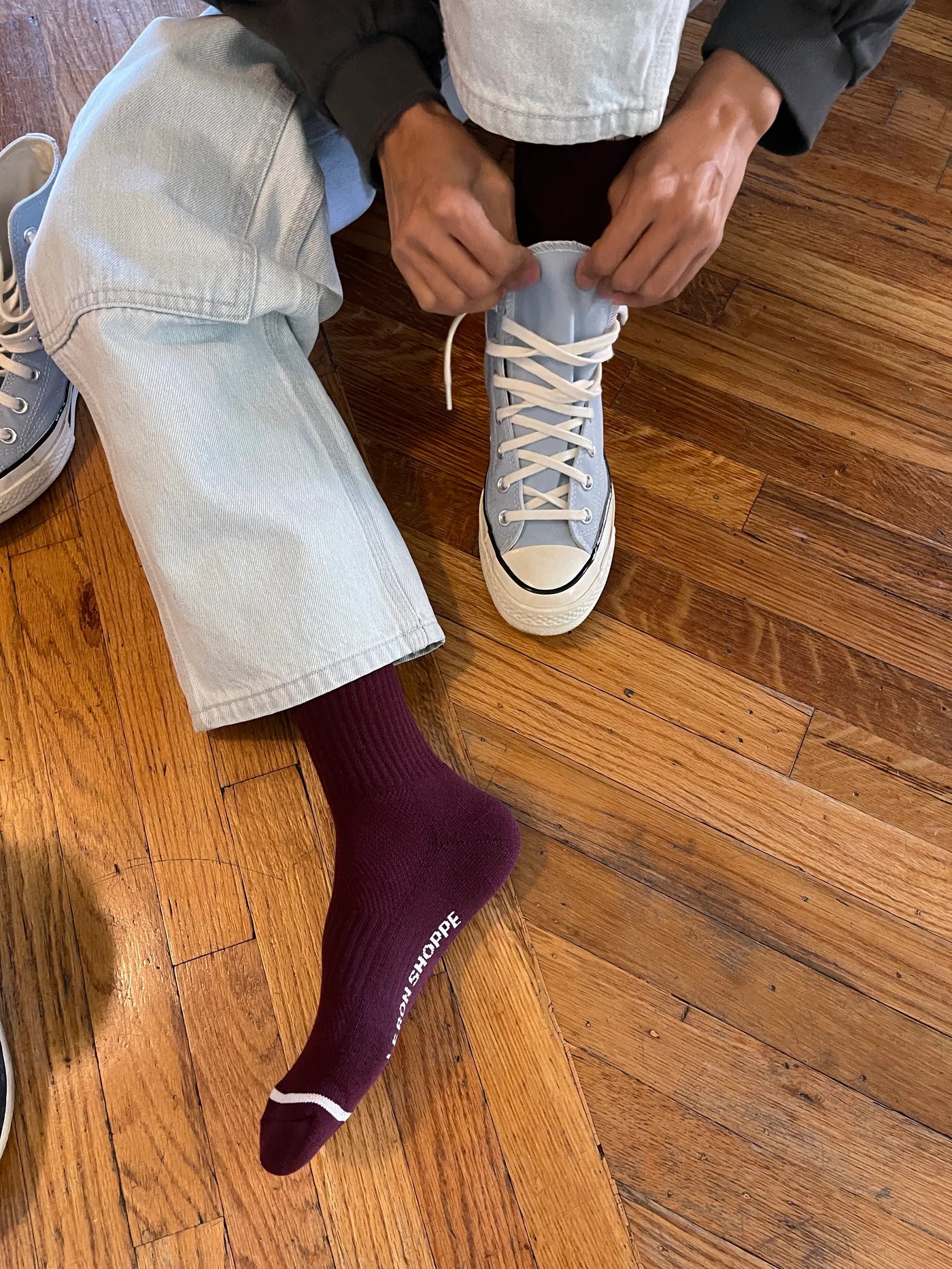 Boyfriend Socks: Maroon