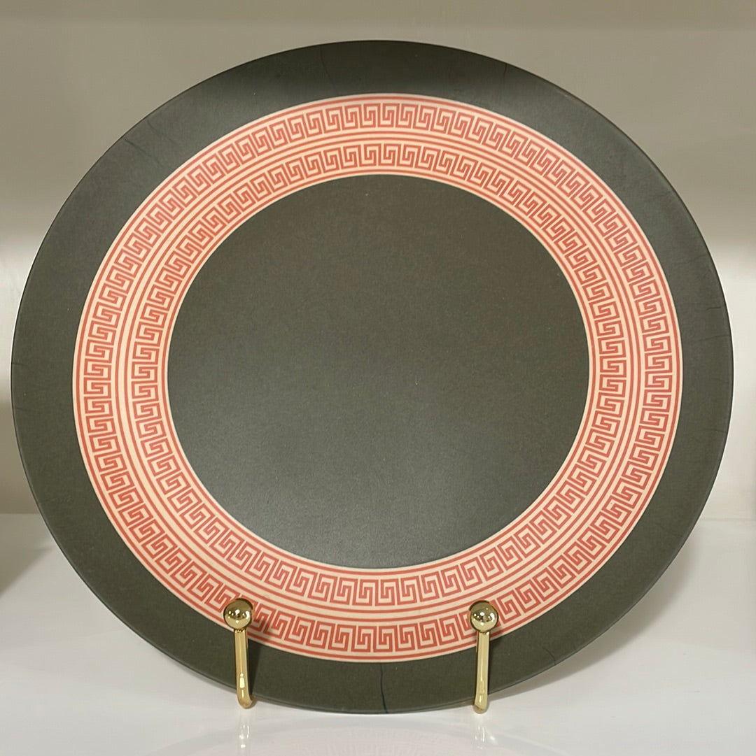 Greek Band Bamboo Plates 10”