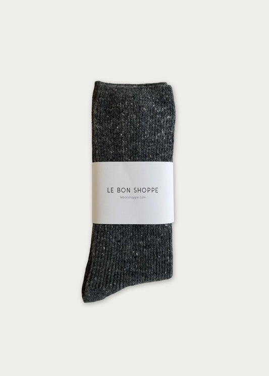 CHARCOAL SNOW SOCKS